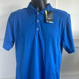 Nike Victory dri fit golf polo size small color blue
